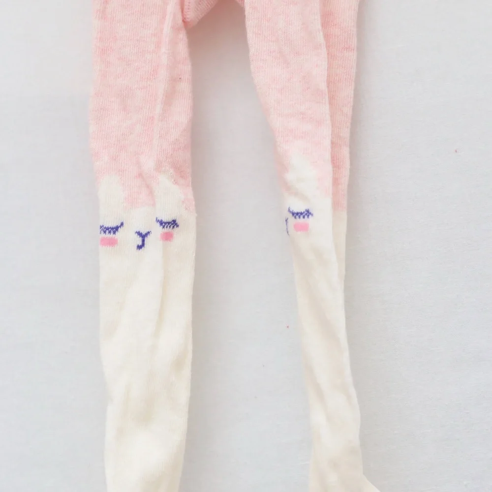 Baby Gap Set of 2 childrens tights red Christmas bear pink llama non-slip 12-24m